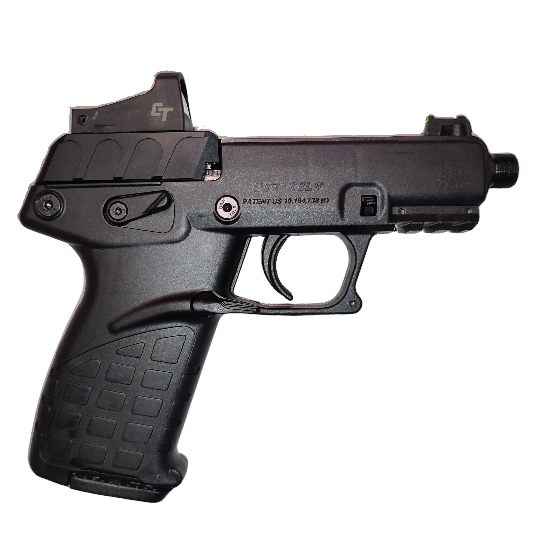 KelTec P17B pistol cal. .22lr with red dot sight, image 1 of 3