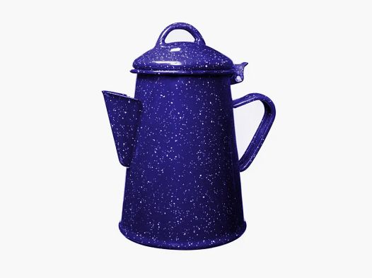 Emaille Kaffeekanne 1,2 L Blau