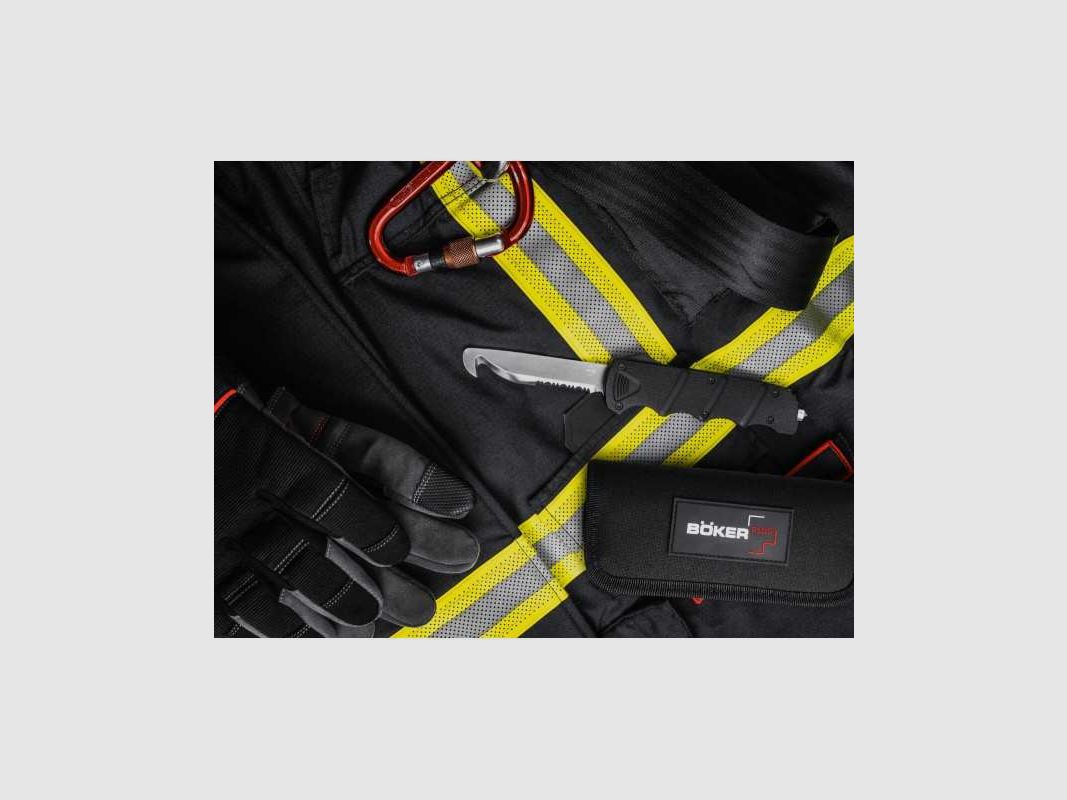Böker Plus RESCUE OTF Kalaschnikow coltello di salvataggio con rompivetro, §42a BKA autorizzato al porto libero