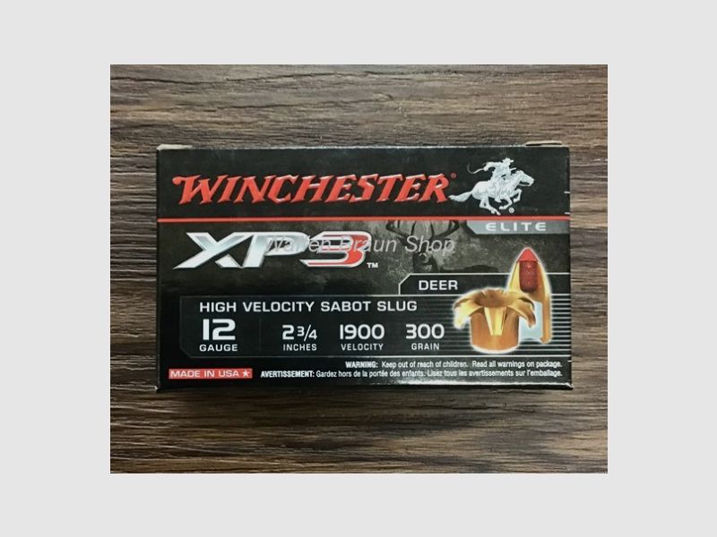 WinchesterSLUG SABOT,SUPR ELITE XP3,12-70,19,5g,5
