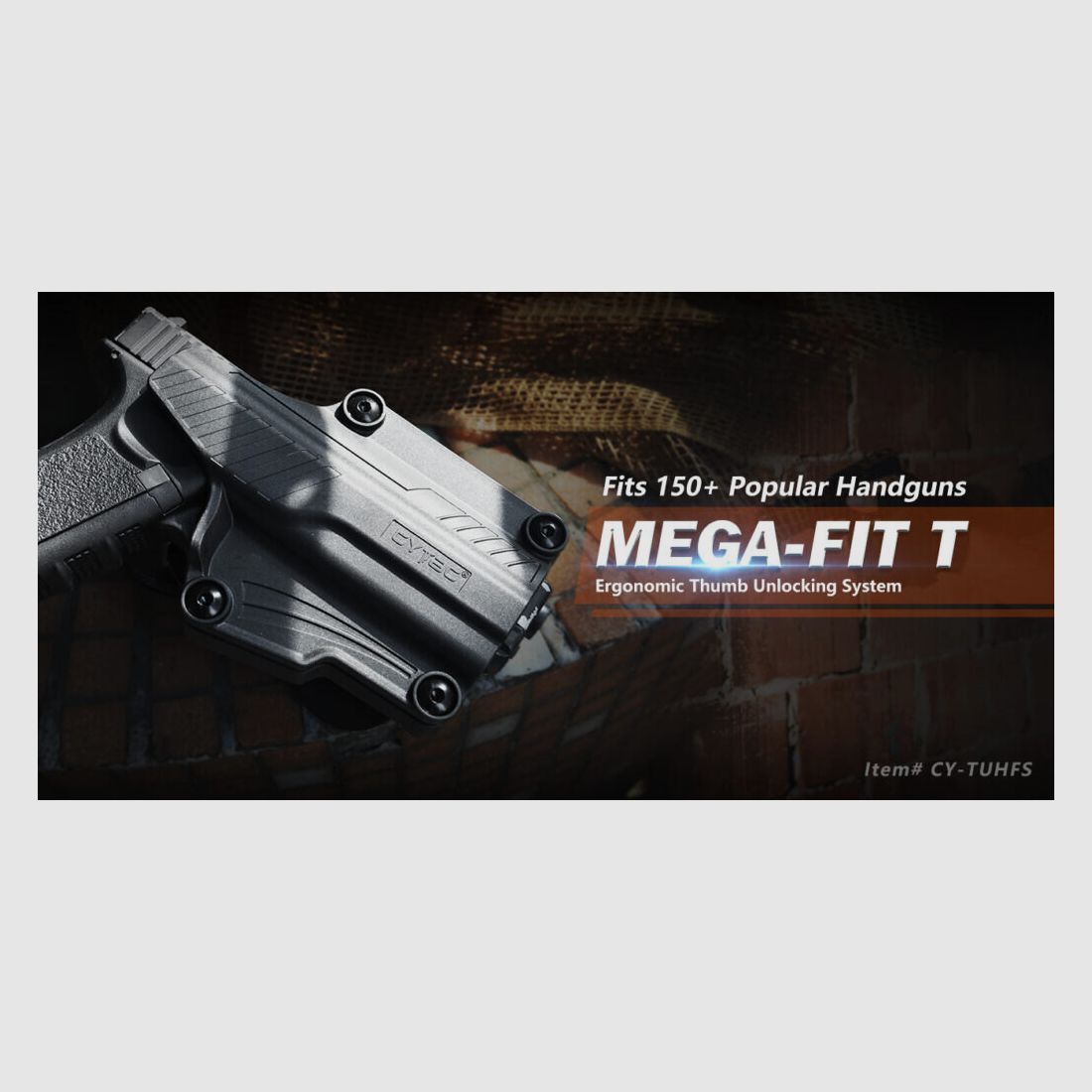 CYTAC GEAR – MEGA-FIT T THUMBSMART HOLSTER, immagine 3 di 6