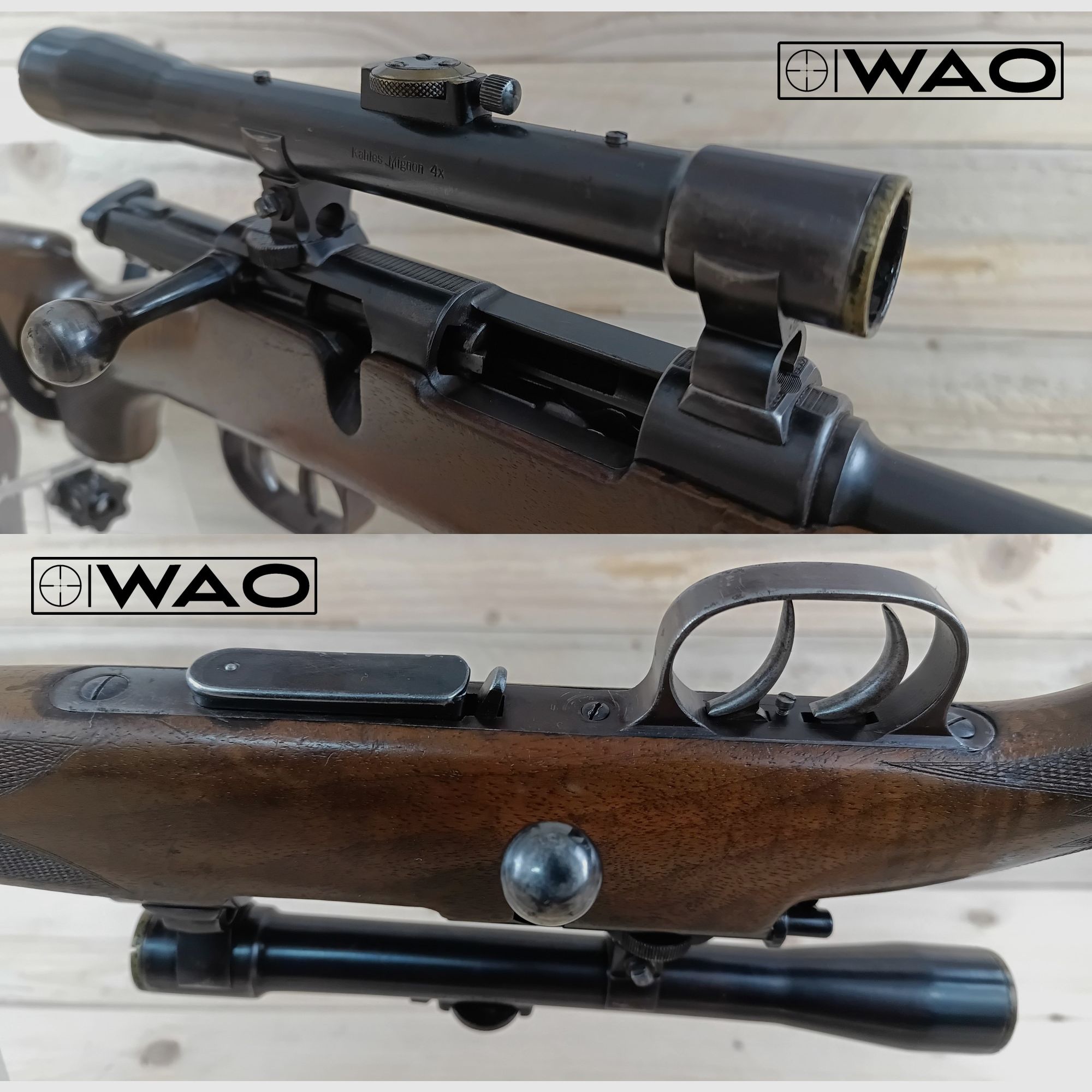 Repetitiegeweer Ziegenhahn en Diem (Zi-Di-Geweer D.R.G.M), Kal. 5,6x35R, Vierling *met ZF Kahles Mignon*