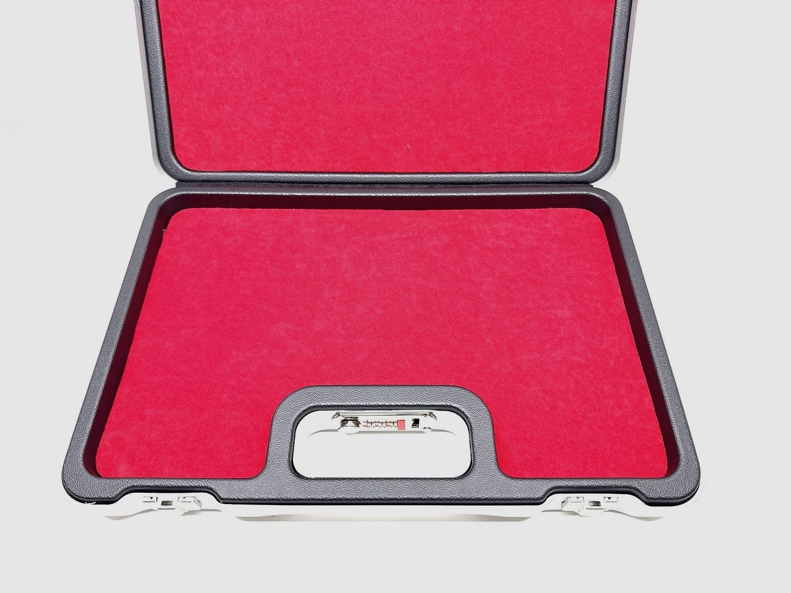 Negrini Lusso 2023UL Pistolenkoffer Aluminium mit Zahlenschloss rot 358x230x65mm, Bild 4 von 4