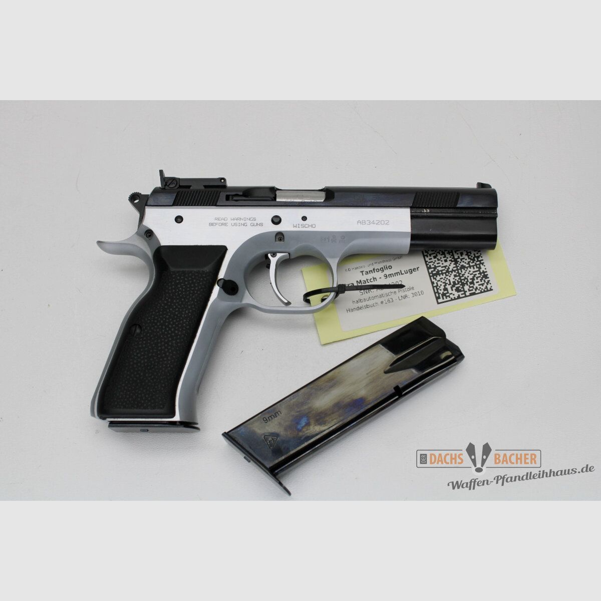 Pistolet Tanfoglio Ultra Match Cal. 9 Para