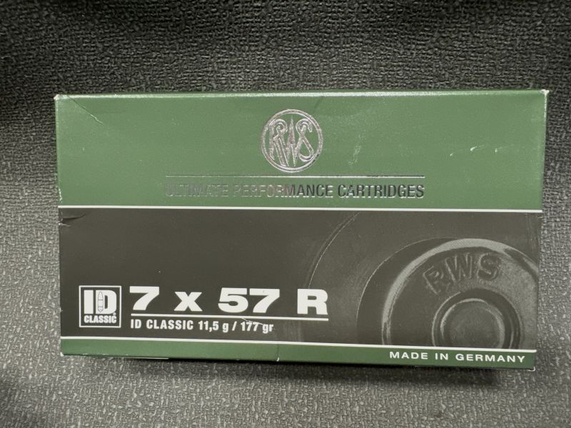 1x20St. RWS 7x57R - 11,5gr. Uni Classic Munition