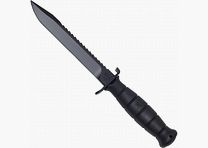 Glock field knife with saw - Black