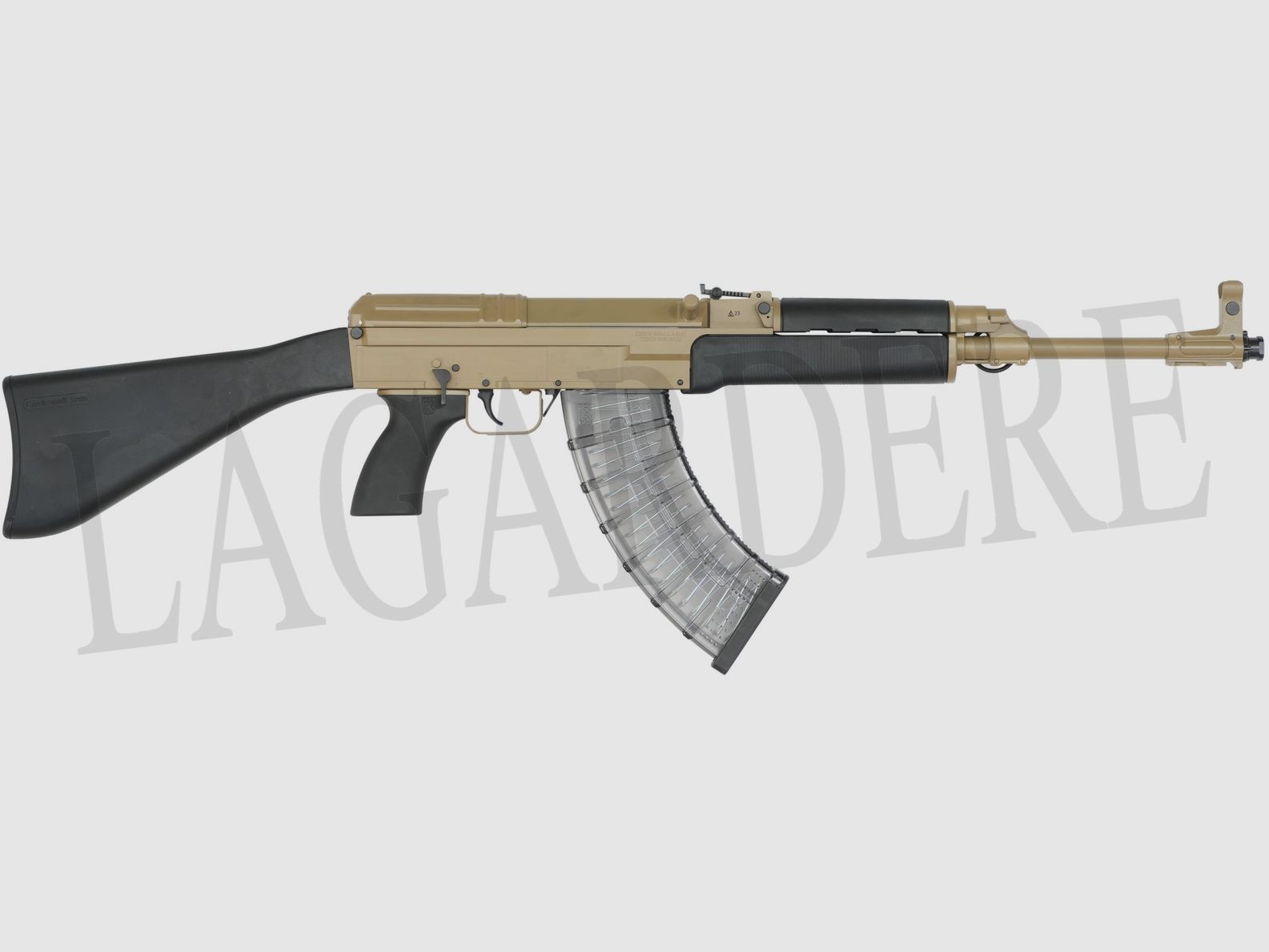 CZECH SMALL ARMS VZ 58 SPORTER RIFLE TAN FESTER SCHAFt (HALB-AUTOMATISCHES STURMGEWEHR)