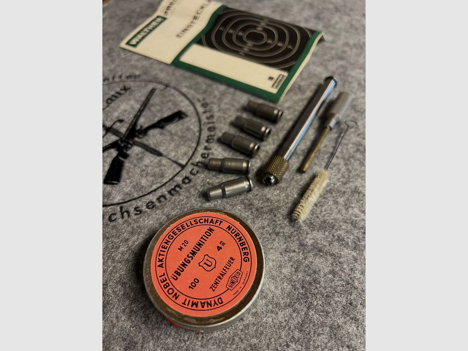 Lothar Walther Einstecklauf Kal. 4mm M 20 Zentralfeuer aus 7,65mm f. Pistole PP