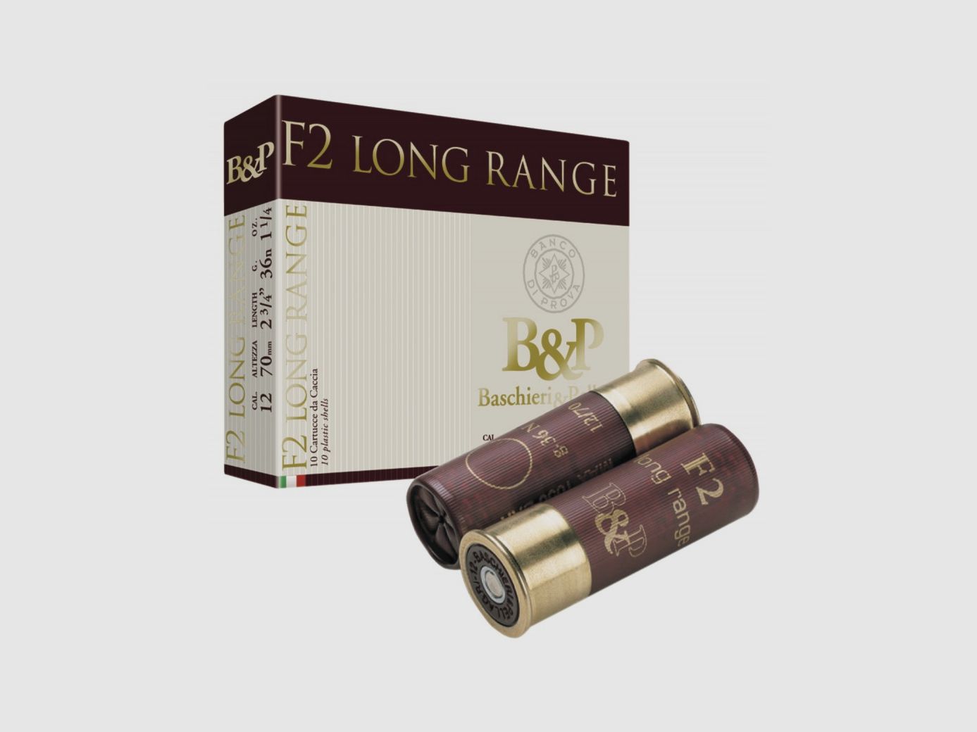 BTE 25 PAT. B&P F2 LONG RANGE 12 KAL. 12 / 70 MM N° 5 36 G BJ