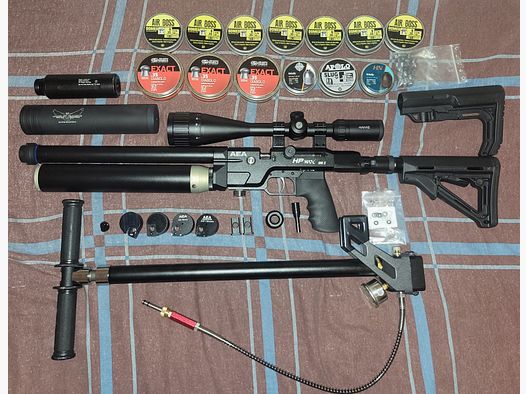 AEA HP MAX Mk.2 mit JADS Waldkauz Schalldämpfer, Hawke Vantage Zielfernrohr und viel mehr