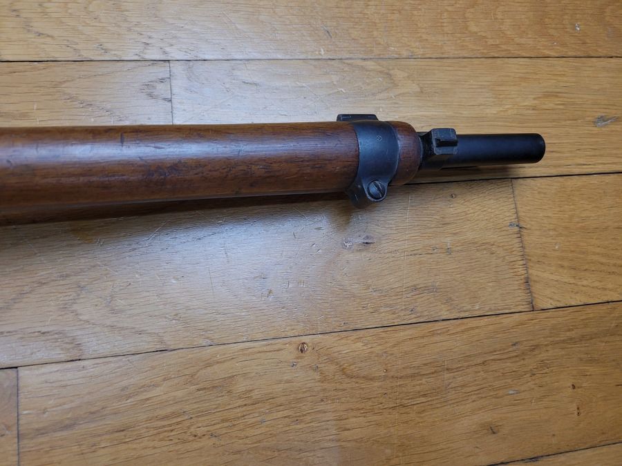 Eccellente fucile Rubin-Schmidt mod. 1889 – 7,5×55 – primo fucile svizzero a otturatore lineare – canna nuovissima – numero di serie unico – meccanica impeccabile – 12 colpi – privatizzato nel 1925 – eccellente stato, immagine 22 di 30