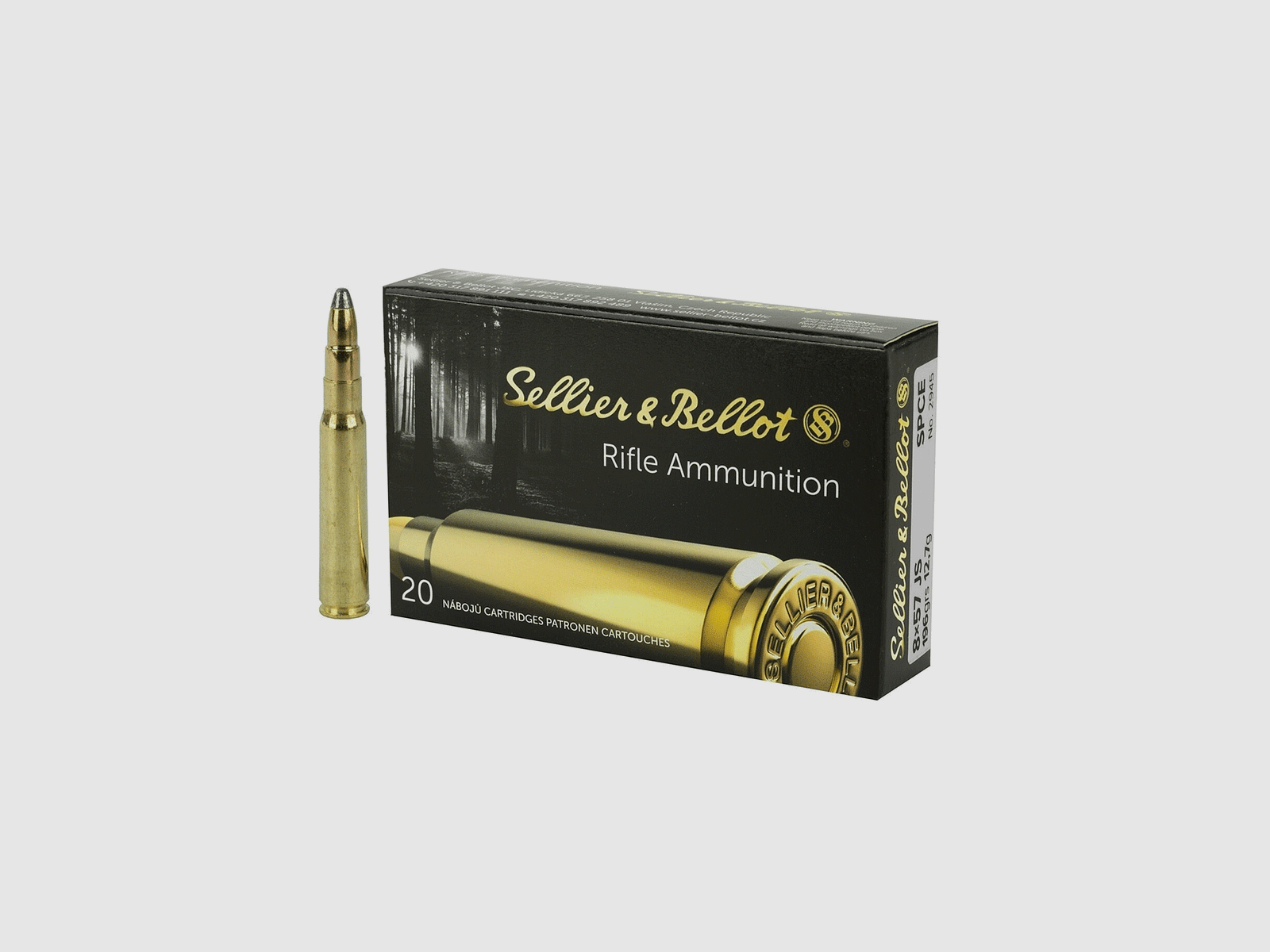 SELLIER & BELLOT – 8×57 JS SPCE 196grs 12,7g No. 2945 (20pz)