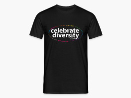 celebrate diversity - Männer T-Shirt Anthrazit