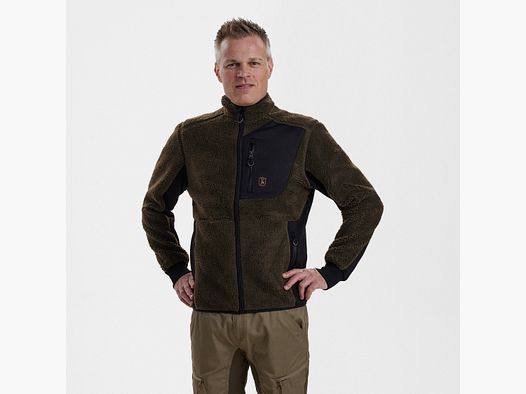 Rogaland fleece jacket - Chocolate Brown - Size: L