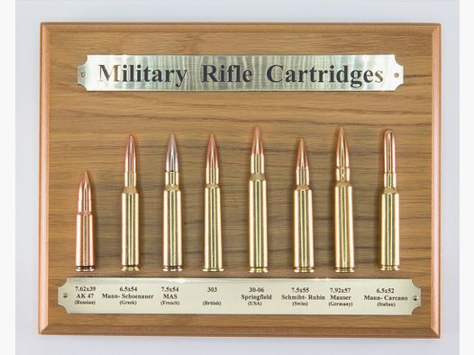 Espositore decorativo per cartucce militari