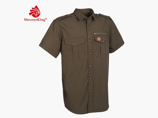 ShooterKing Chemise à manches courtes marron