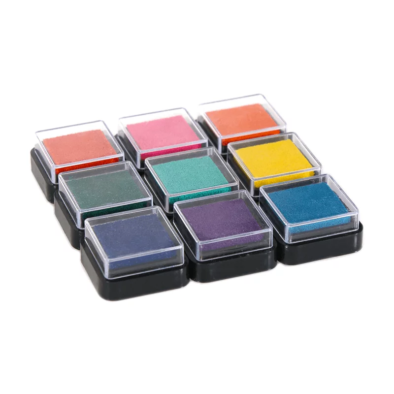 Mini stamp cushion "Colorful" (9-piece)