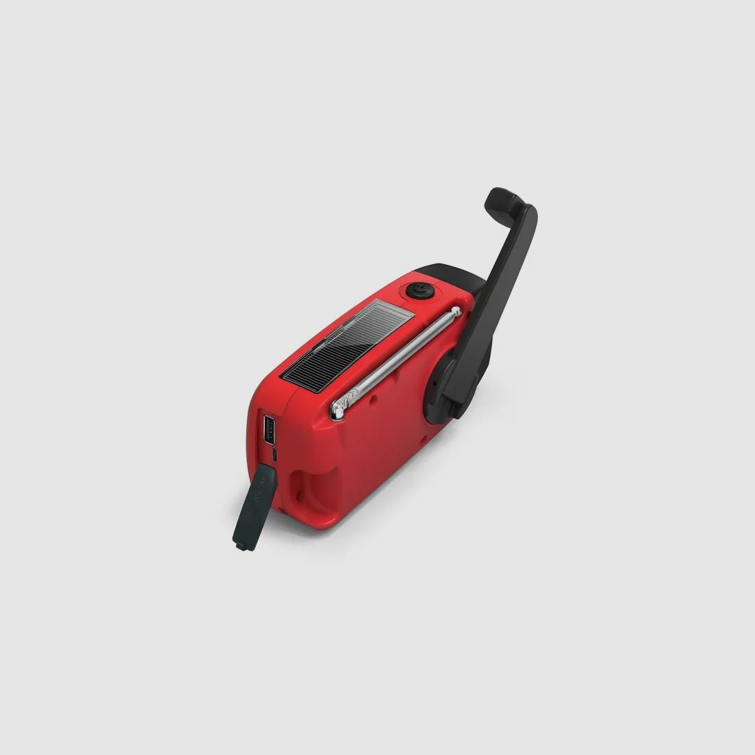 Kurbelradio FM/AM mit Powerbank und Solaraufladung