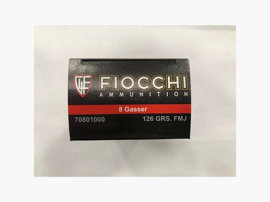 FIOCCHI CARICHE 8 GASSER 126 GR FMJ