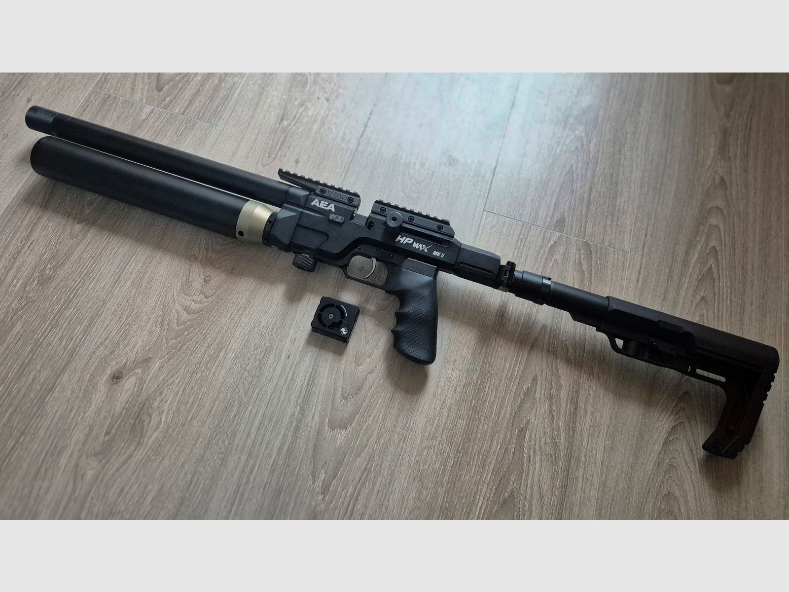 HPMax MK2, rifle PCP caliber .35 (9mm), "F" marking with accessories