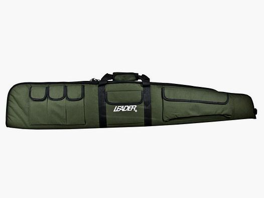 LEADER DOUBLE PACK koffer voor 2 lange wapens met richtkijker, ca. 132 x 23 cm, kleur groen-zwart