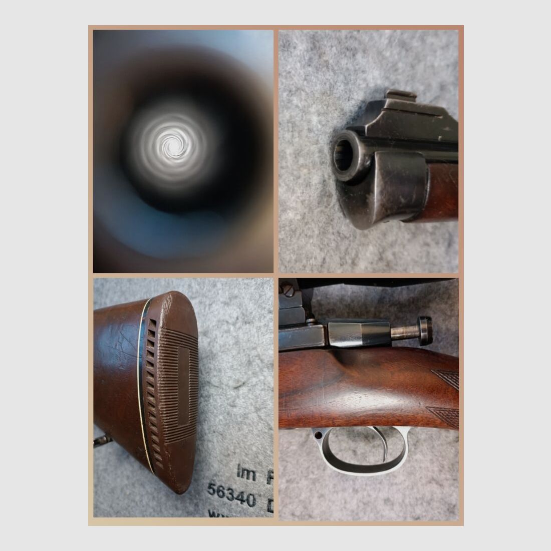 Frankonia Würzburg 98er Stutzen con dos visores + seguro manual + gatillo de retroceso