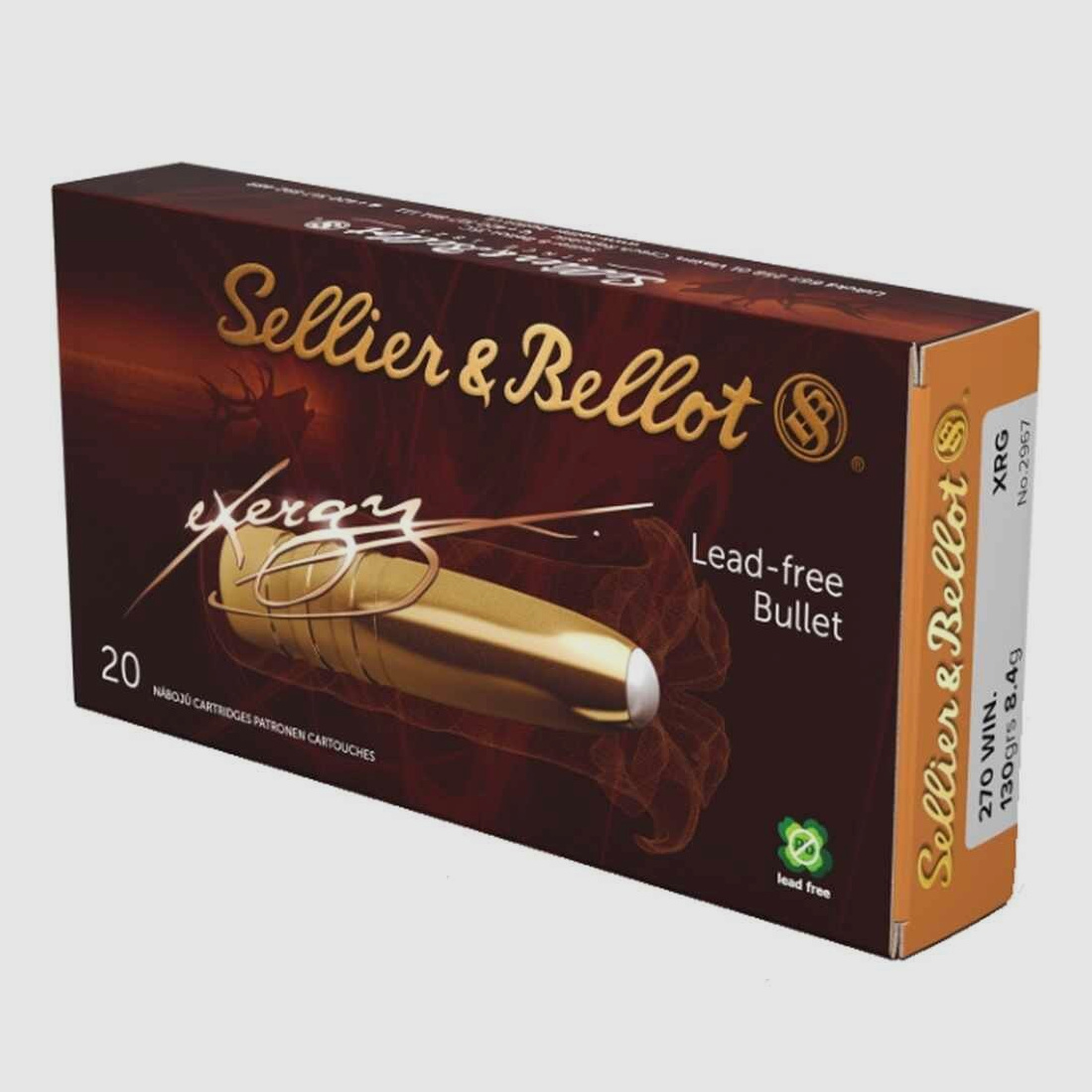 .270 Win. eXergy bleifrei 8,4g/130grs. Sellier & Bellot
