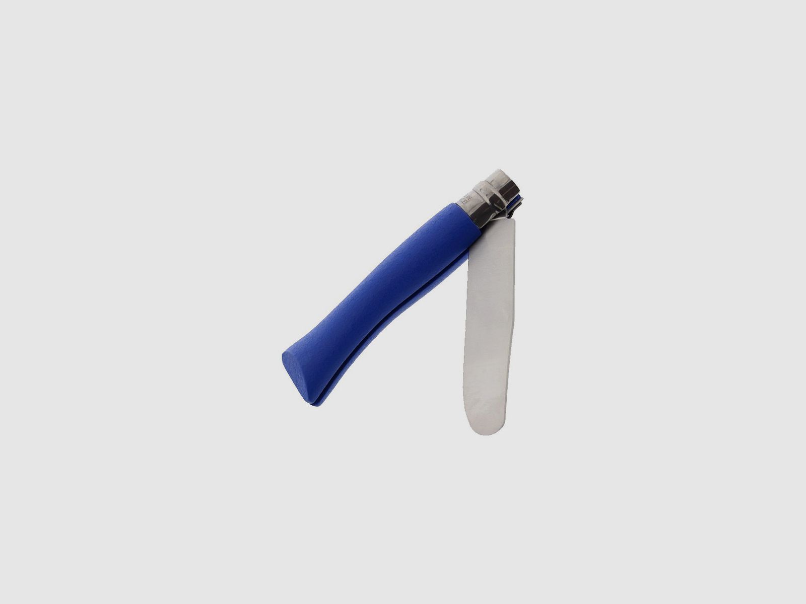 Coltello Opinel 07 Rasoio lama inox manico legno colorato blu, immagine 2 di 2