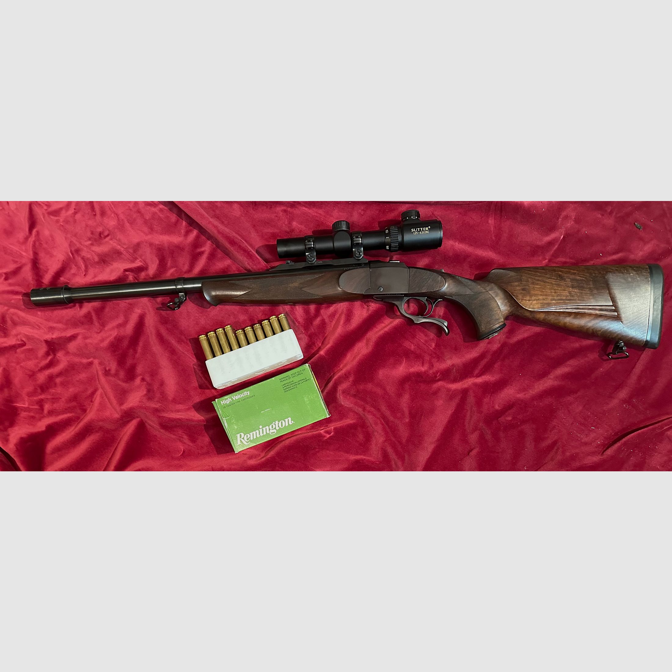 Großwidbüchse   Schöne Ruger Nr 1. Einzelstück Kal 458