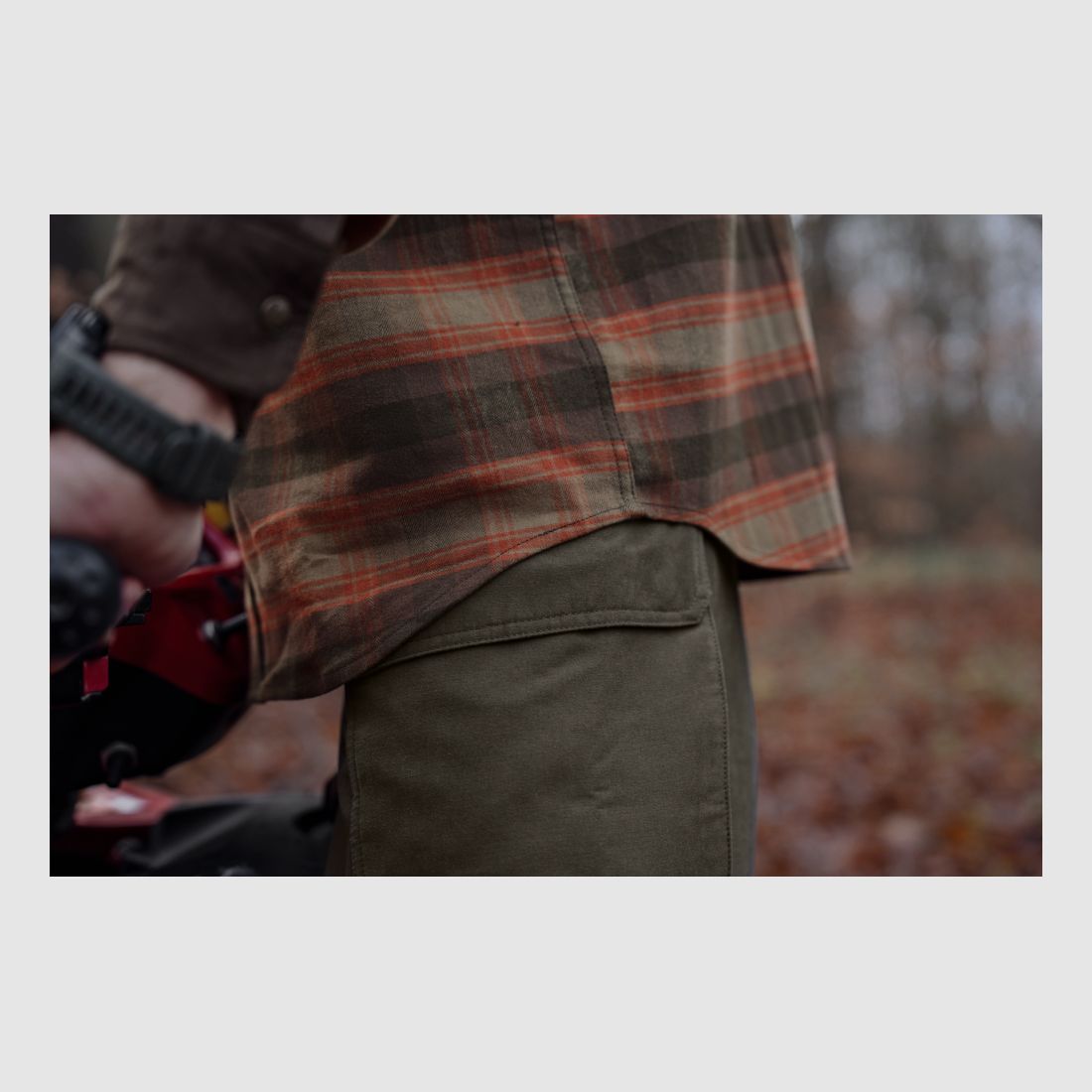 Koszula Harkila Aivak L/S / Autumn orange check, zdjęcie 7 z 10