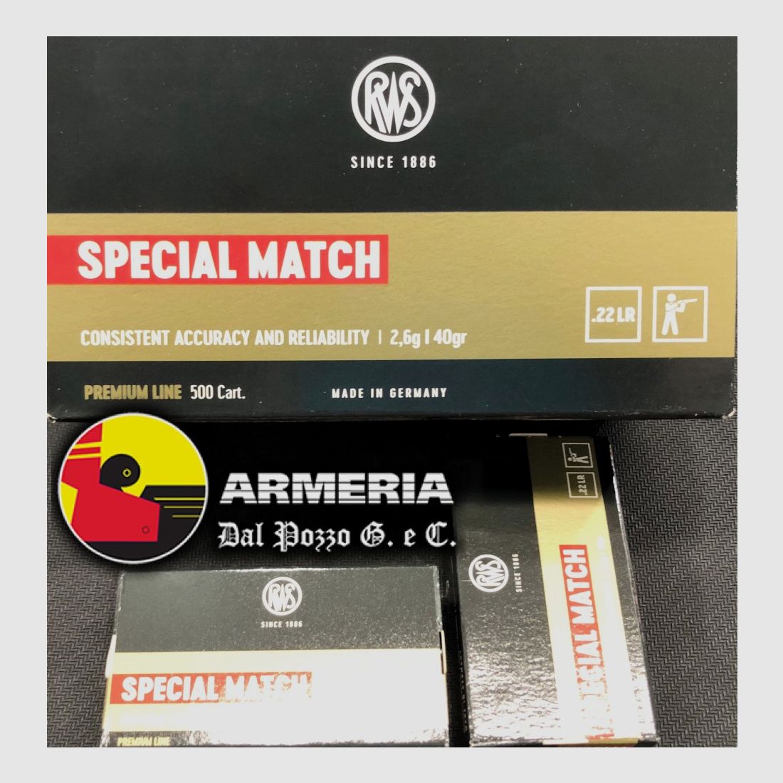 RWS CARTRIDGES CAL .22LR SPECIAL MATCH 40GN
