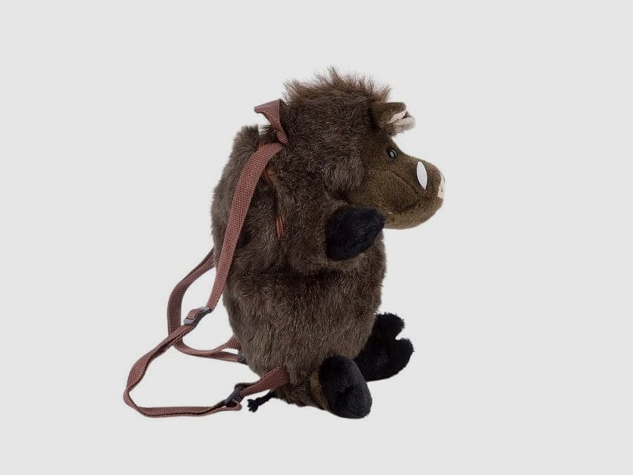 LivingActive Wild Boar Backpack – Plush Toy Backpack for Kids