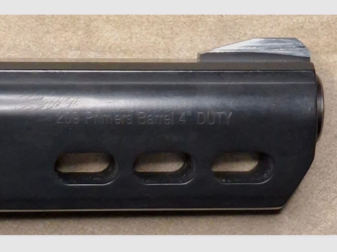  Steel Dog  4" Duty Tac Revolver 616, Type .209 Fiocchi Primers