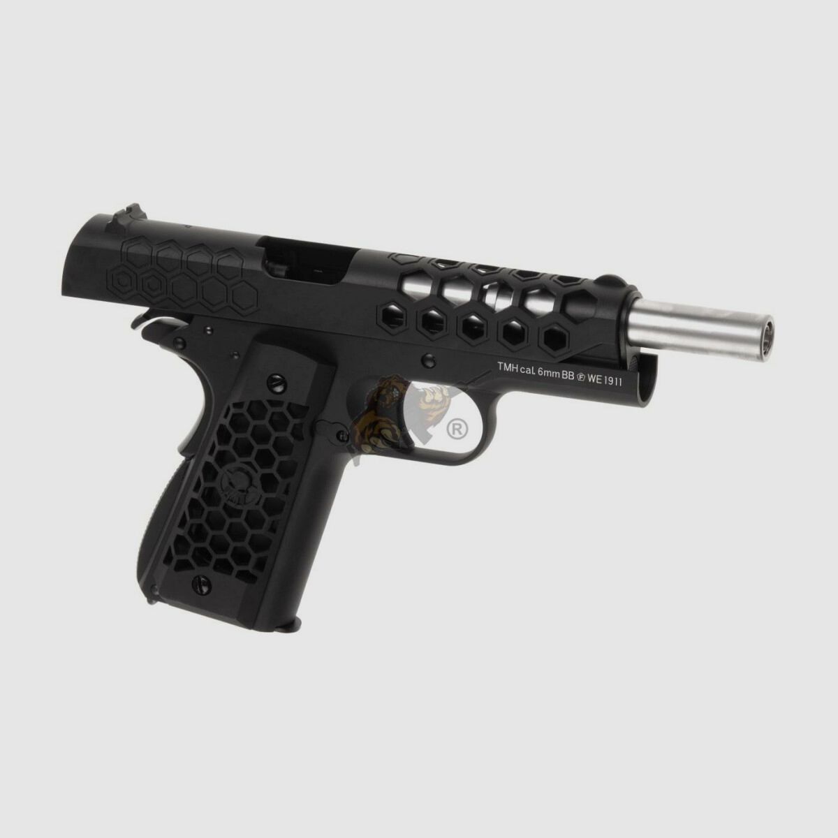 M1911 Hex Cut Full Metal, GBB Czarny -F-