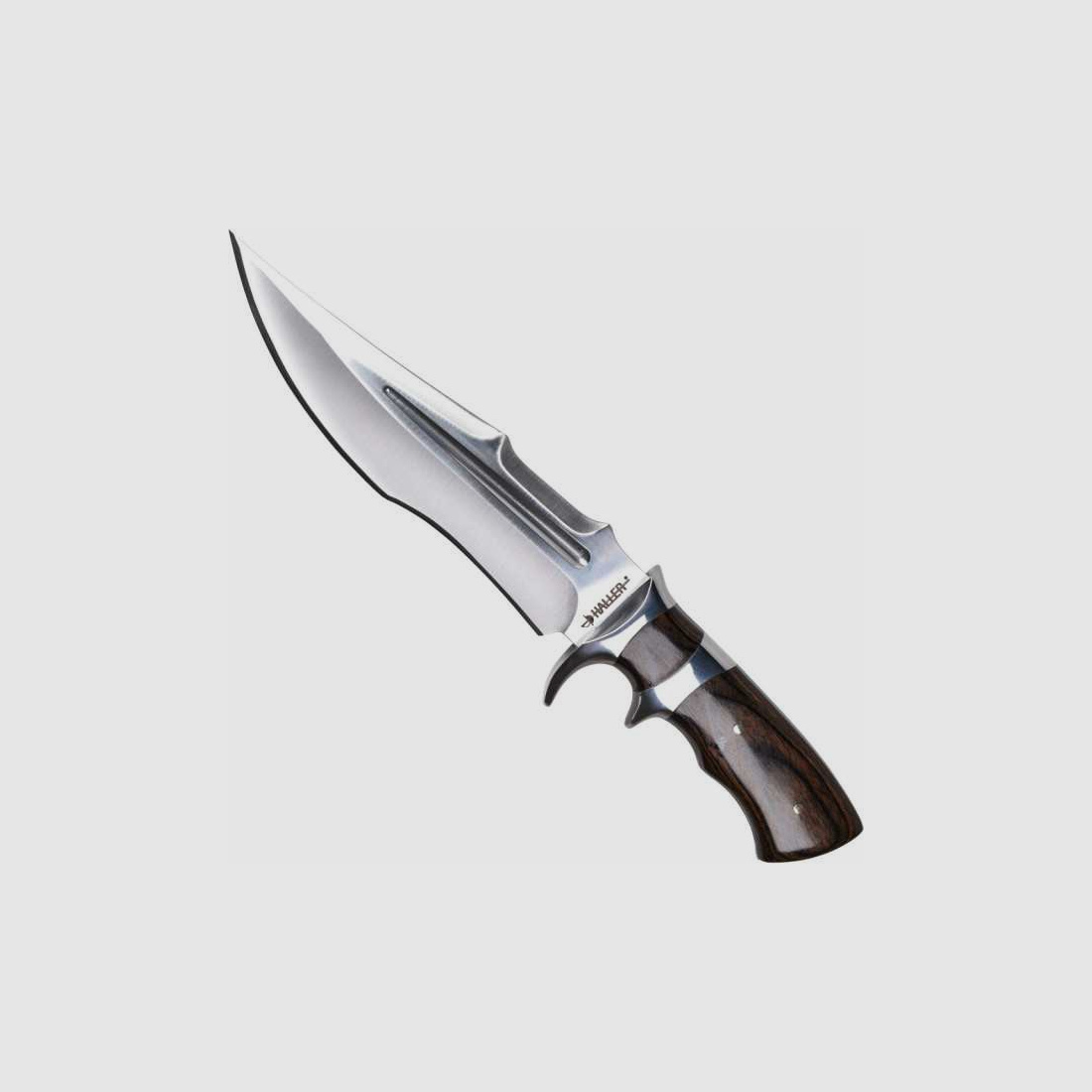 Cuchillo Bowie tradicional Haller con mango de madera de pakkaholz