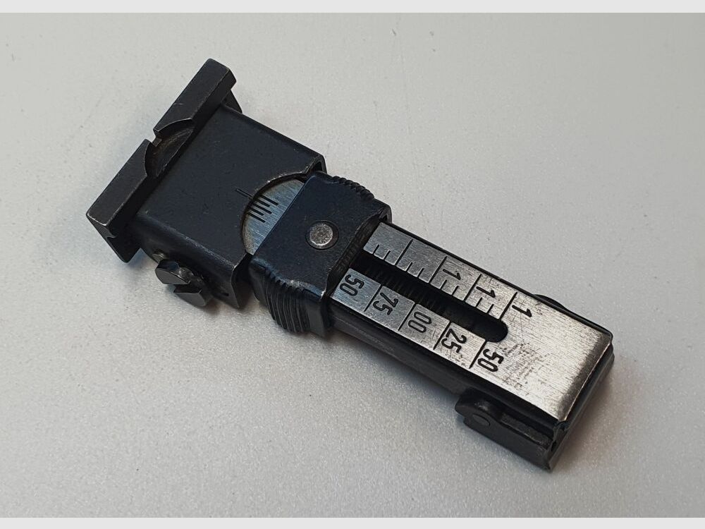 Tacca di mira micrometrica regolabile per carabine di piccolo calibro, immagine 1 di 4