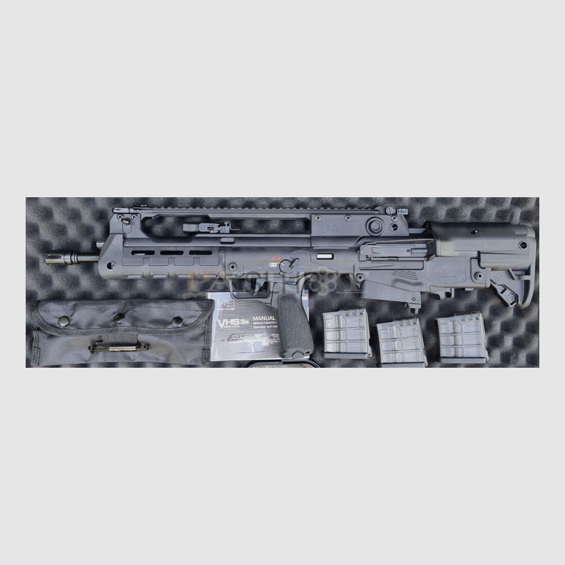 HS	 VHS 2s komplett mit AR15-Magazinadapter, 3 Magazinen und Koffer