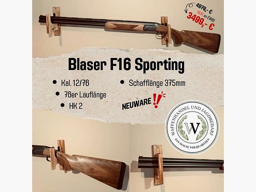 Blaser F16 Sporting 12/76
