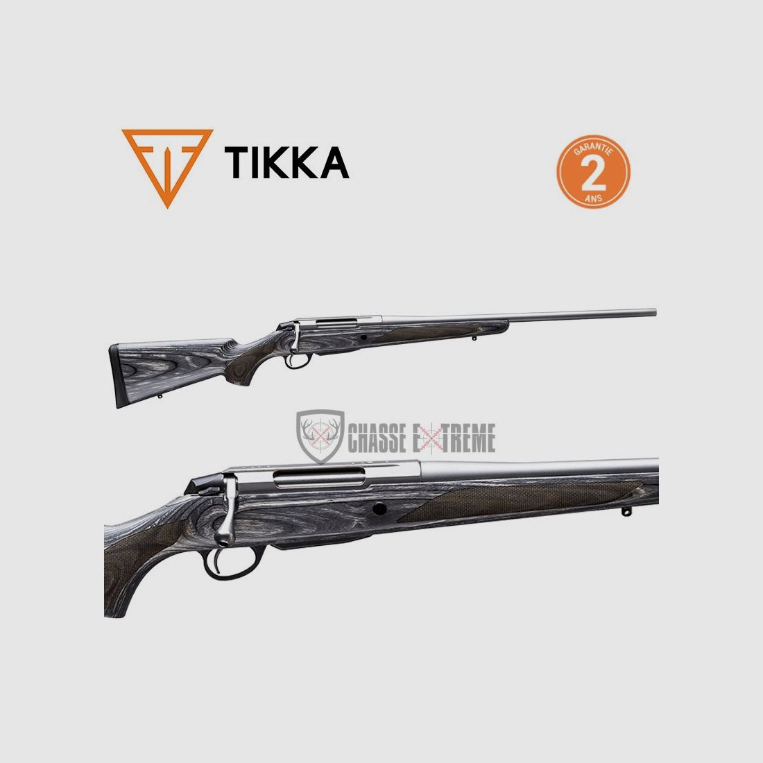 TIKKA T3x Laminated Stainless 62cm Büchse