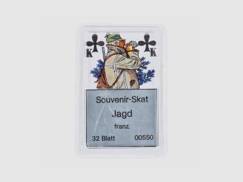 Card game Souvenirskat Skat with hunting motifs - French