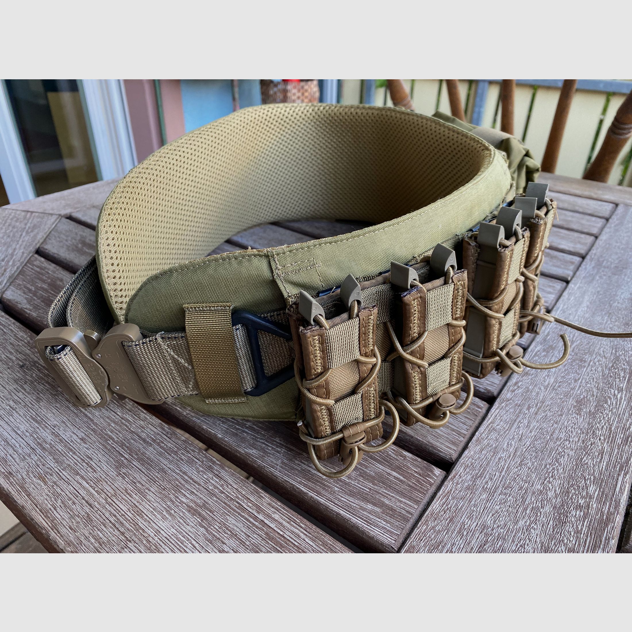 Warrior Belt cinturón de combate con hebilla Cobra