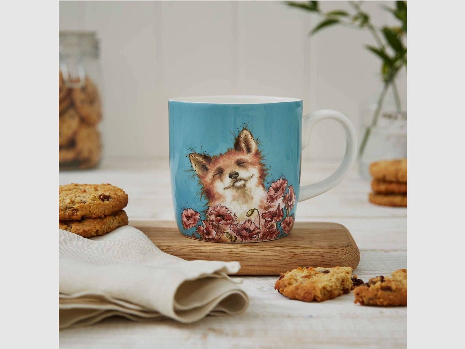 Wrendale Tasse 'Poppy Field' - Fuchs