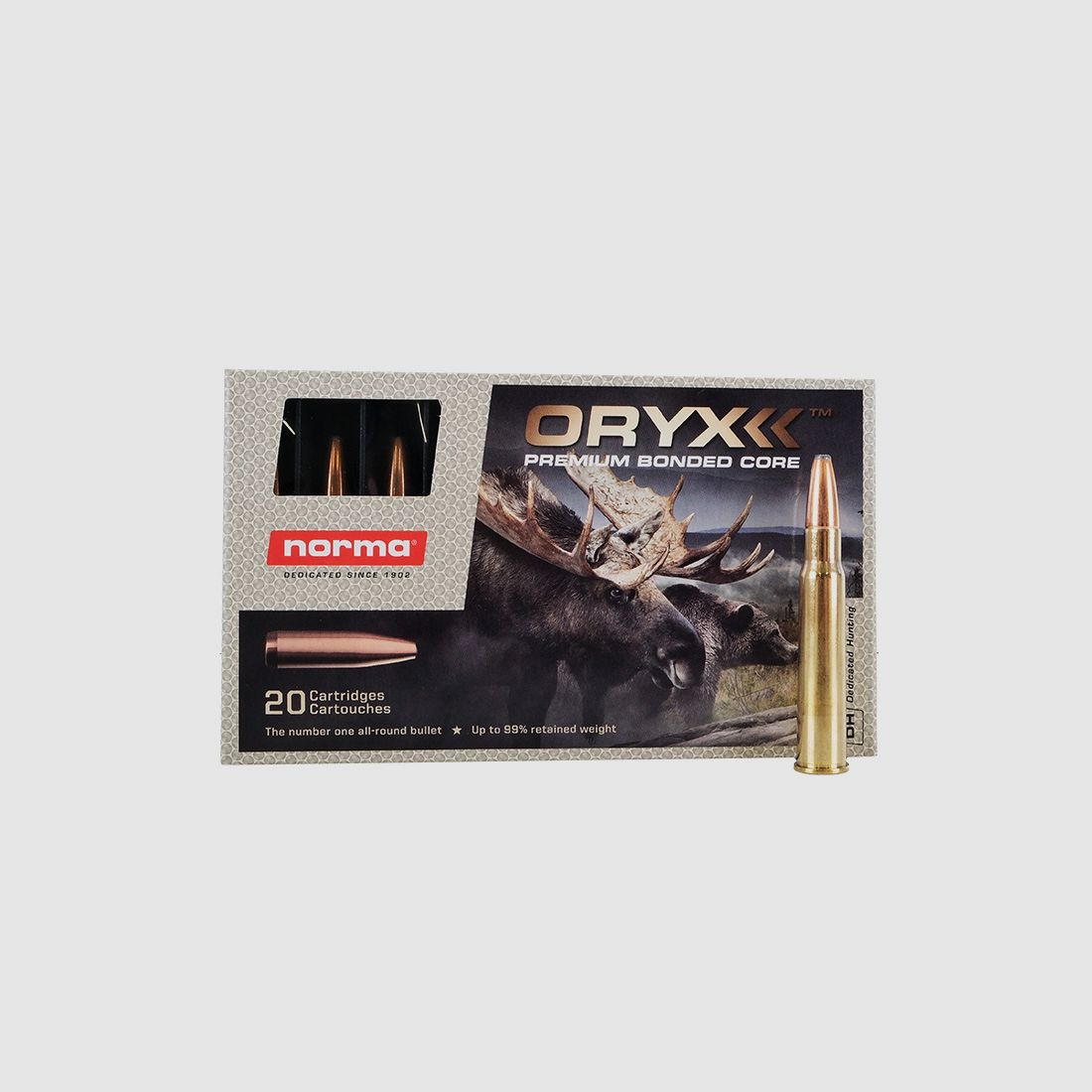 Norma 8X57 JRS Oryx 18010 12.7 g Büchsenpatronen