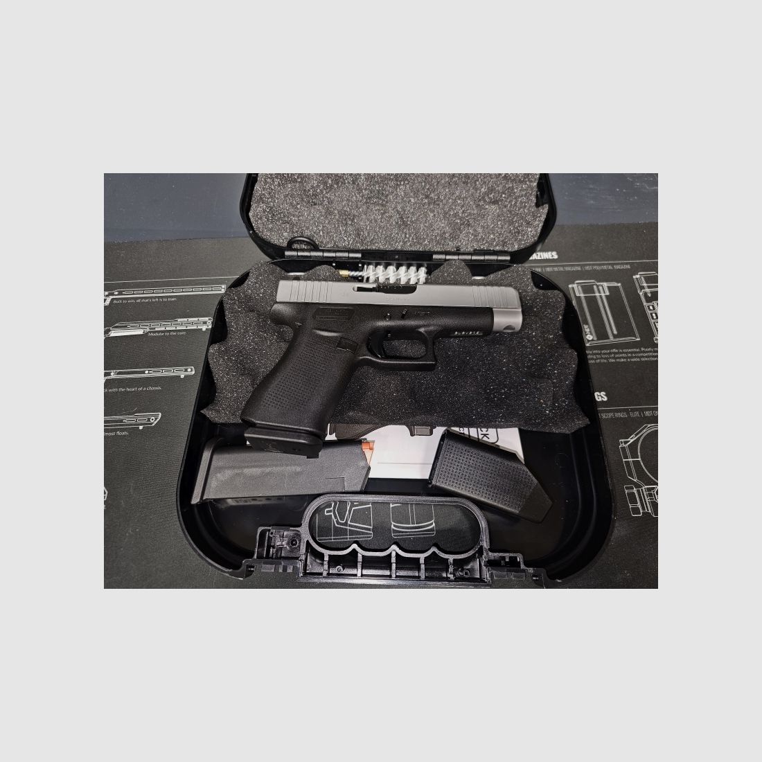 GLOCK 48 FS SILVER SLIDE Kal. 9mmLuger