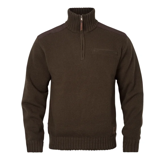 Jersey de caza HARKILA Annaboda WSP knit half zip - Demitasse brown (108891016), imagen 1 de 7