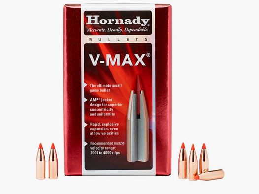 Hornady V-MAX Bullets 6.5 mm/.264 95 gr | 100 pieces Item 22601