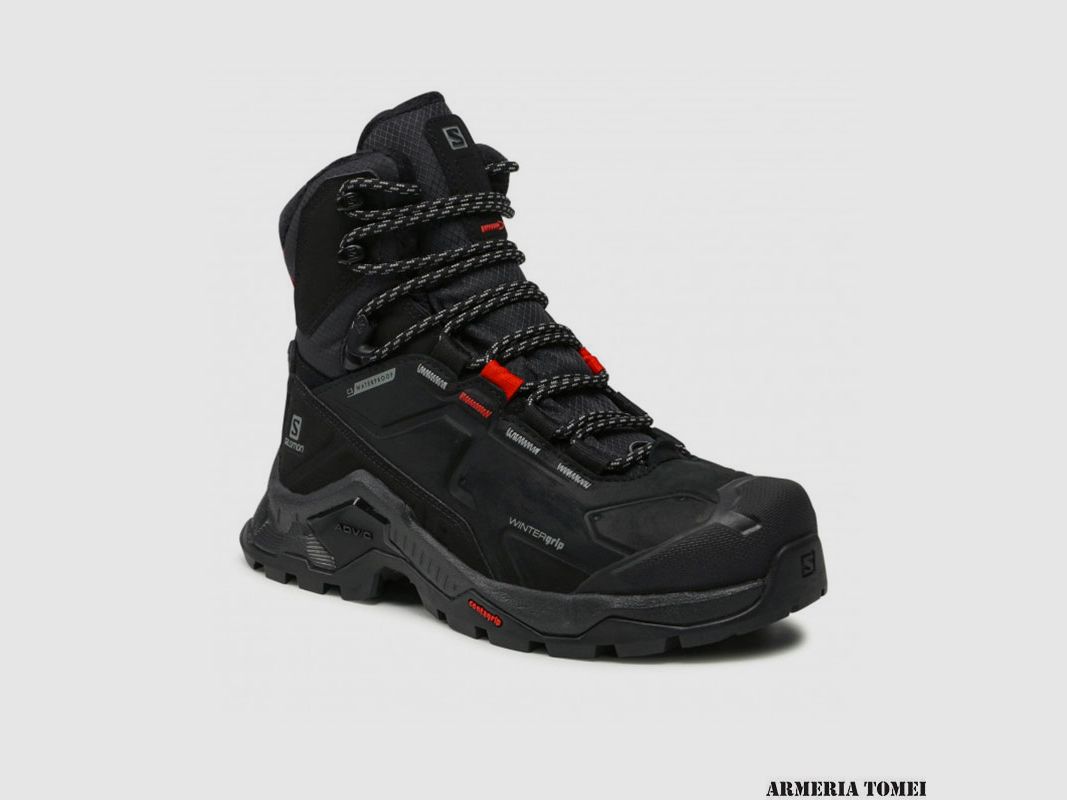 SALOMON – HEREN – QUEST WINTER TS CSWP Black / Goji Berry / Monument, afbeelding 2 van 6
