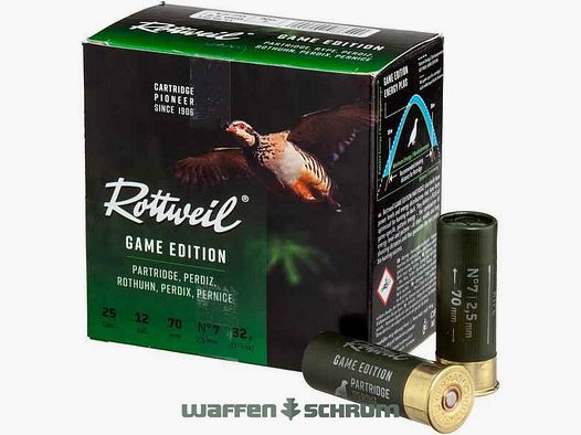 Rottweil Game Edition Perdrix 12/70 2,5mm - 32g