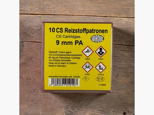 Wadie CS Reizstoffpatronen 9mm PAK