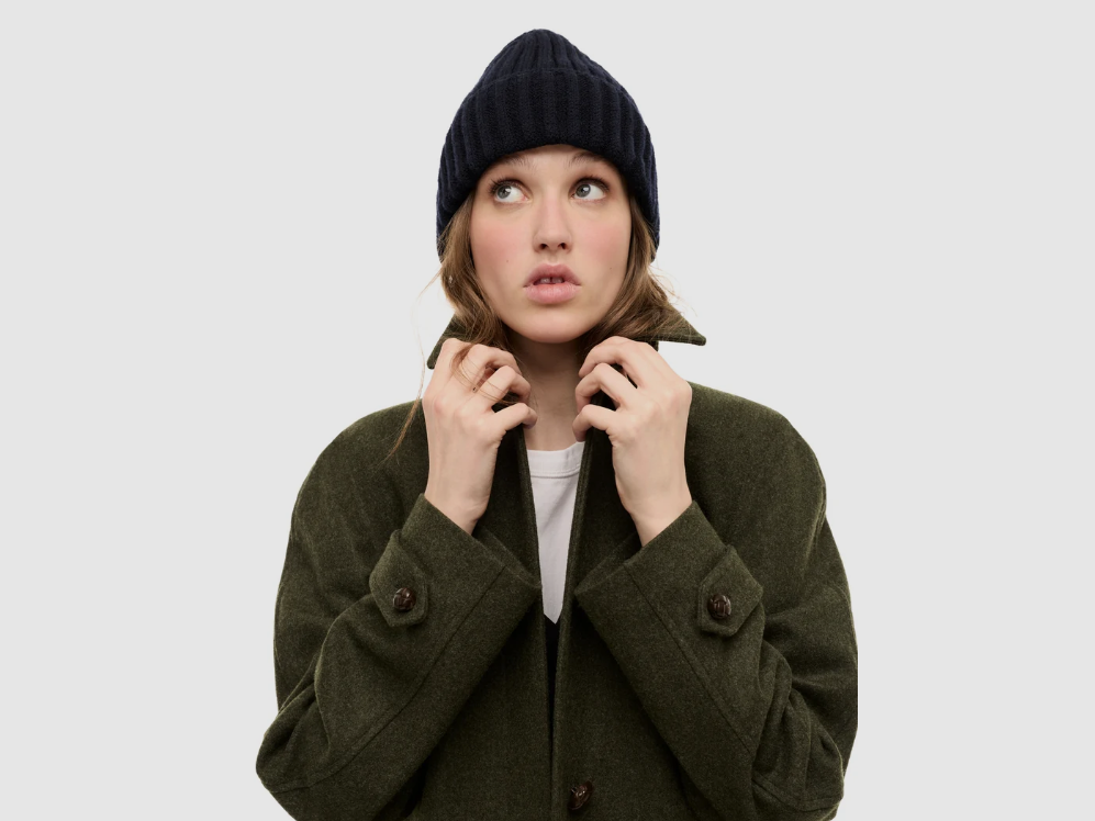 Schneiders Mantel Lena aus Loden in Dunkelgrün, Bild 2 von 2